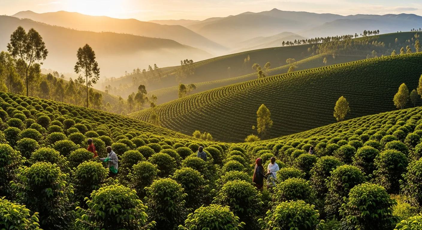 Plantacja kawy w Etiopii