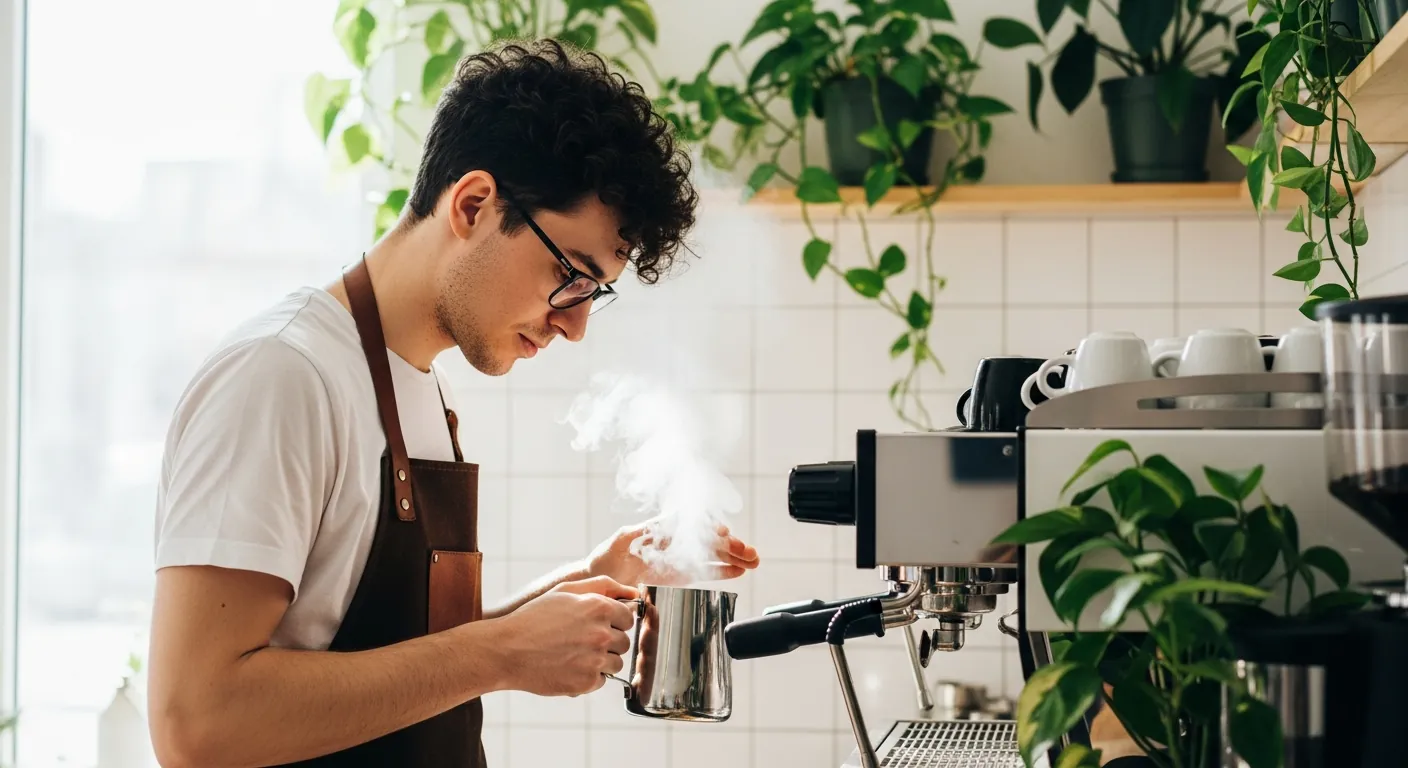 Jakub Nowak - główny barista Aura Beans