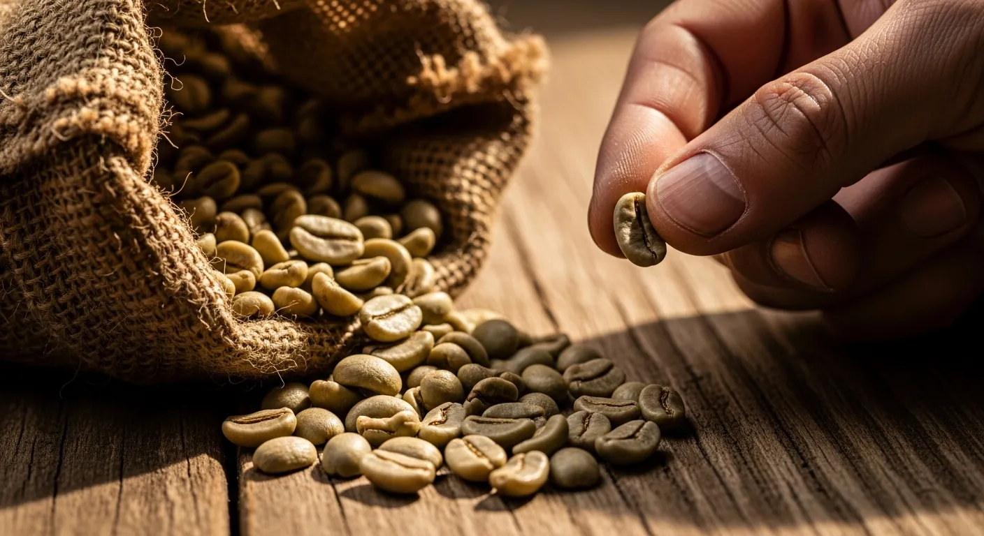 Zielone ziarna kawy - surowiec do kawy specialty